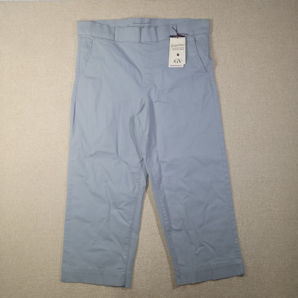 New Gloria Vanderbilt Baby Blue Stretch Capri Pants